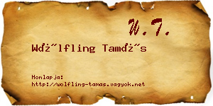Wölfling Tamás névjegykártya
